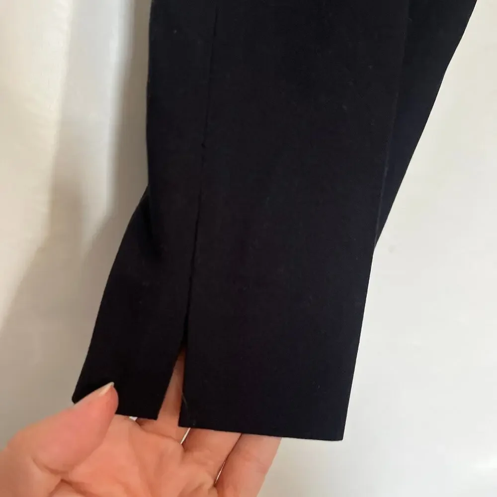 Talbots Heritage Crop Dress Womens Pants 10 Preppy Quiet Luxury Corpcore Black - Picture 8 of 10
